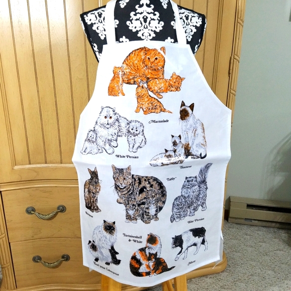 SOLD OUT Cat Theme Apron, NWOT - Picture 1 of 10